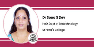 St Peter’s College, Ernakulam, HoD - Dept. of Biotechnology: Dr Sona S Dev Interview